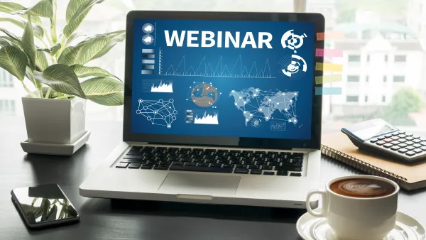 Stock Image of webinar