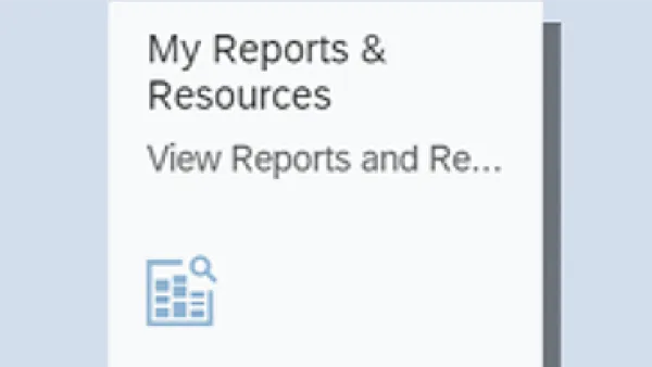 My Reports icon