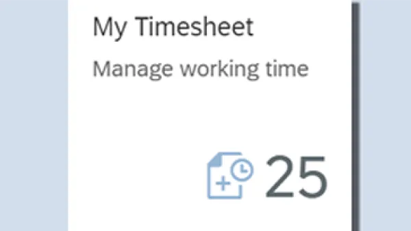 My Timesheet icon