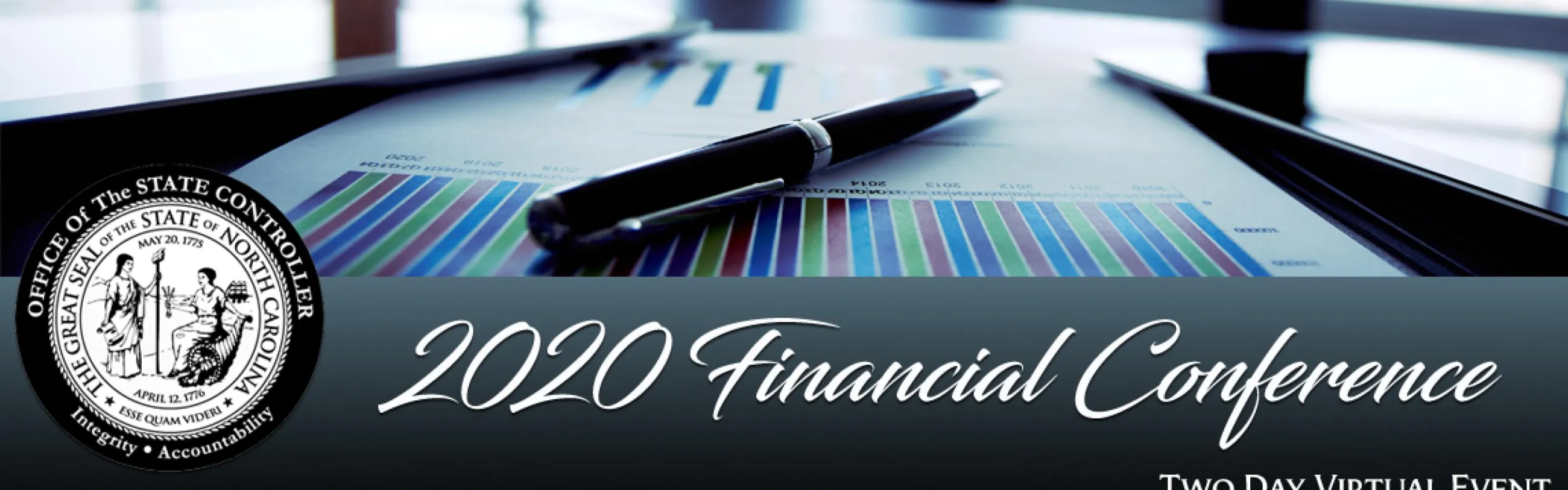 Decorative Image with text "2020 Financial Conference"