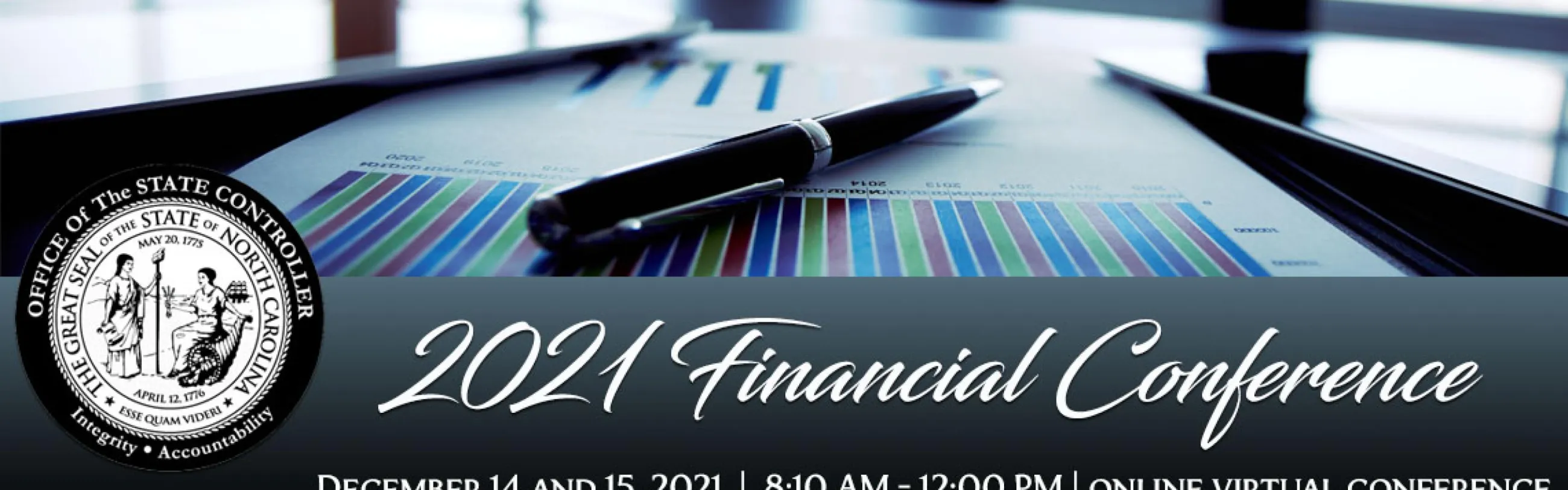 Decorative Image with text "2021 Financial Conference"