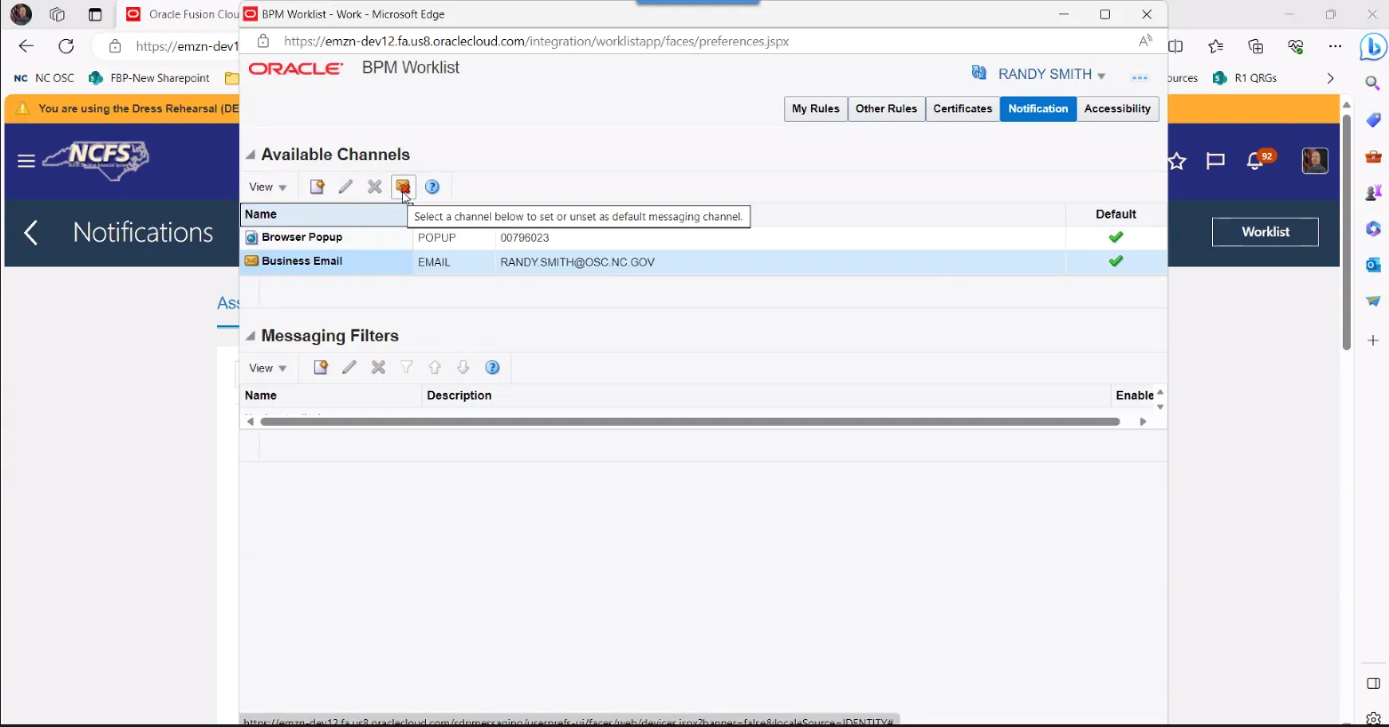 Highlight the email row
