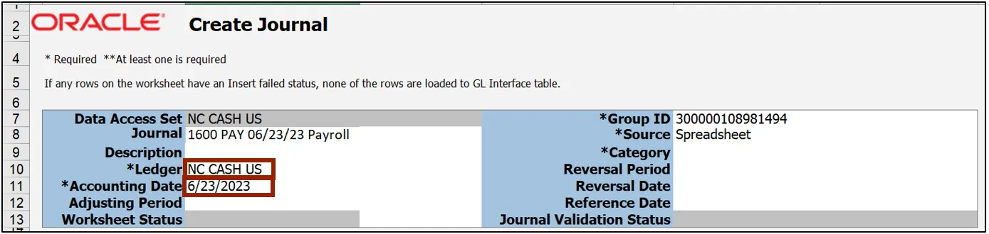 Ledger name from drop-down