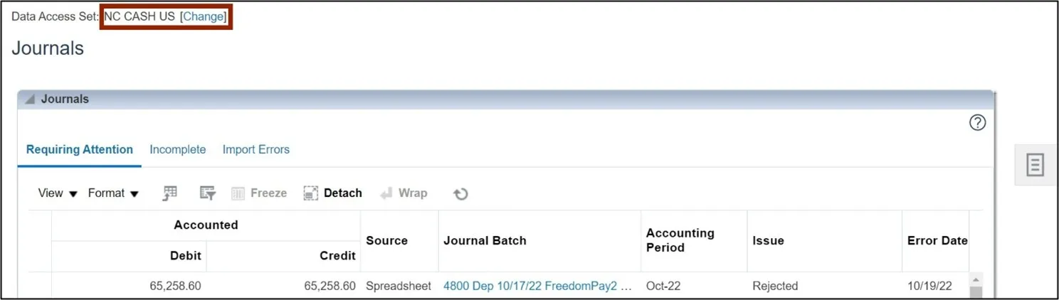 Journals Landing page