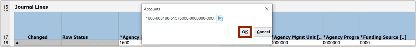 COA combination fields