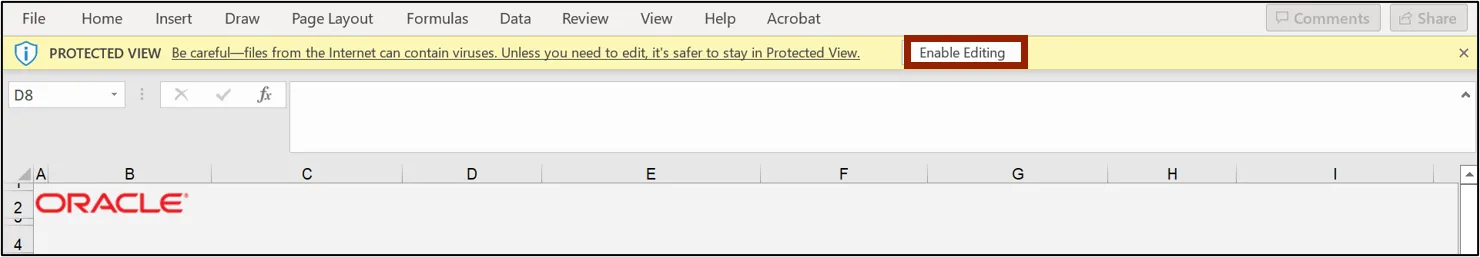 Enable Editing button